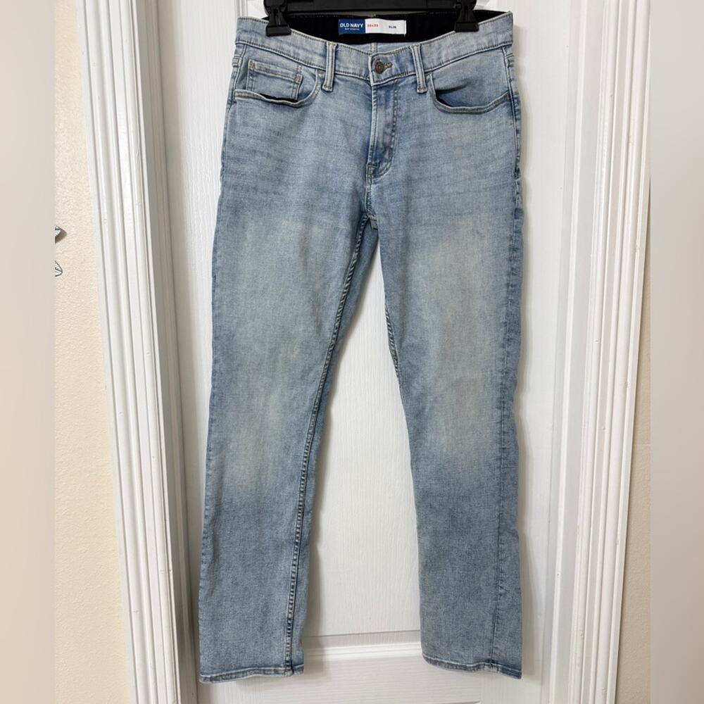 Old Navy 360 stretch light blue wash jeans slim size 30 X 32